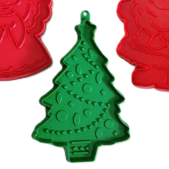 Vintage RARE Hallmark 4 Piece Christmas Cookie Cutter Set - Picture 5 of 7
